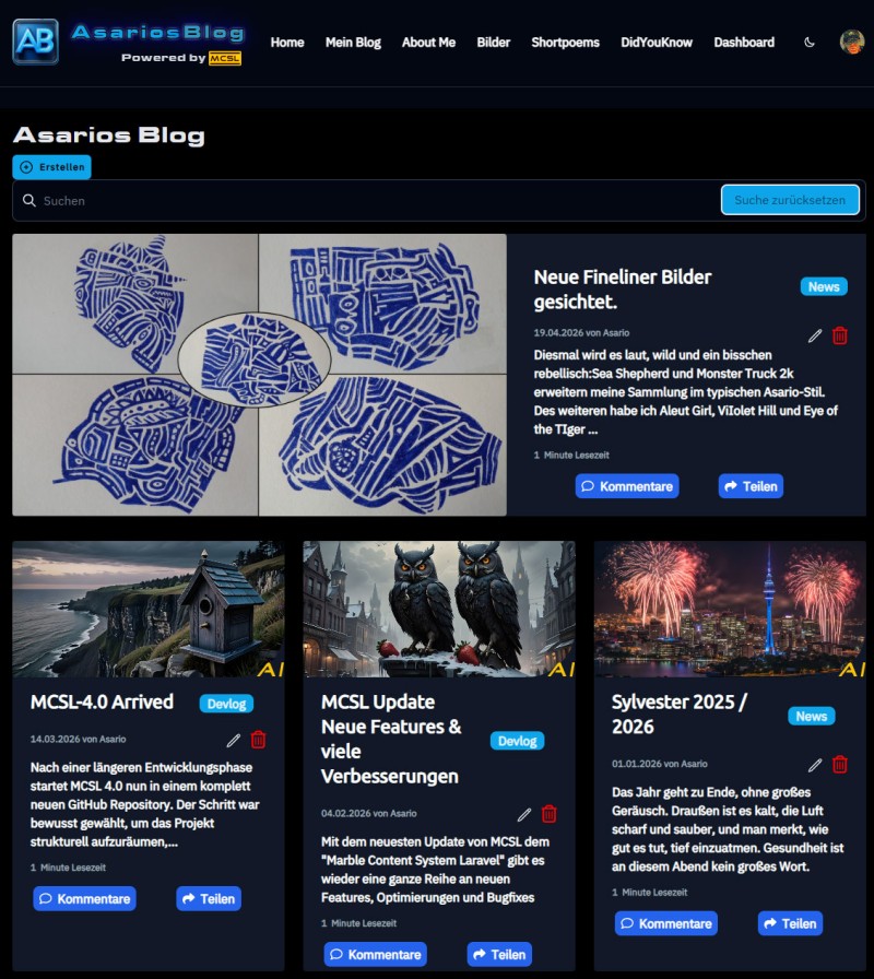 Asarios Blog MCSL Version